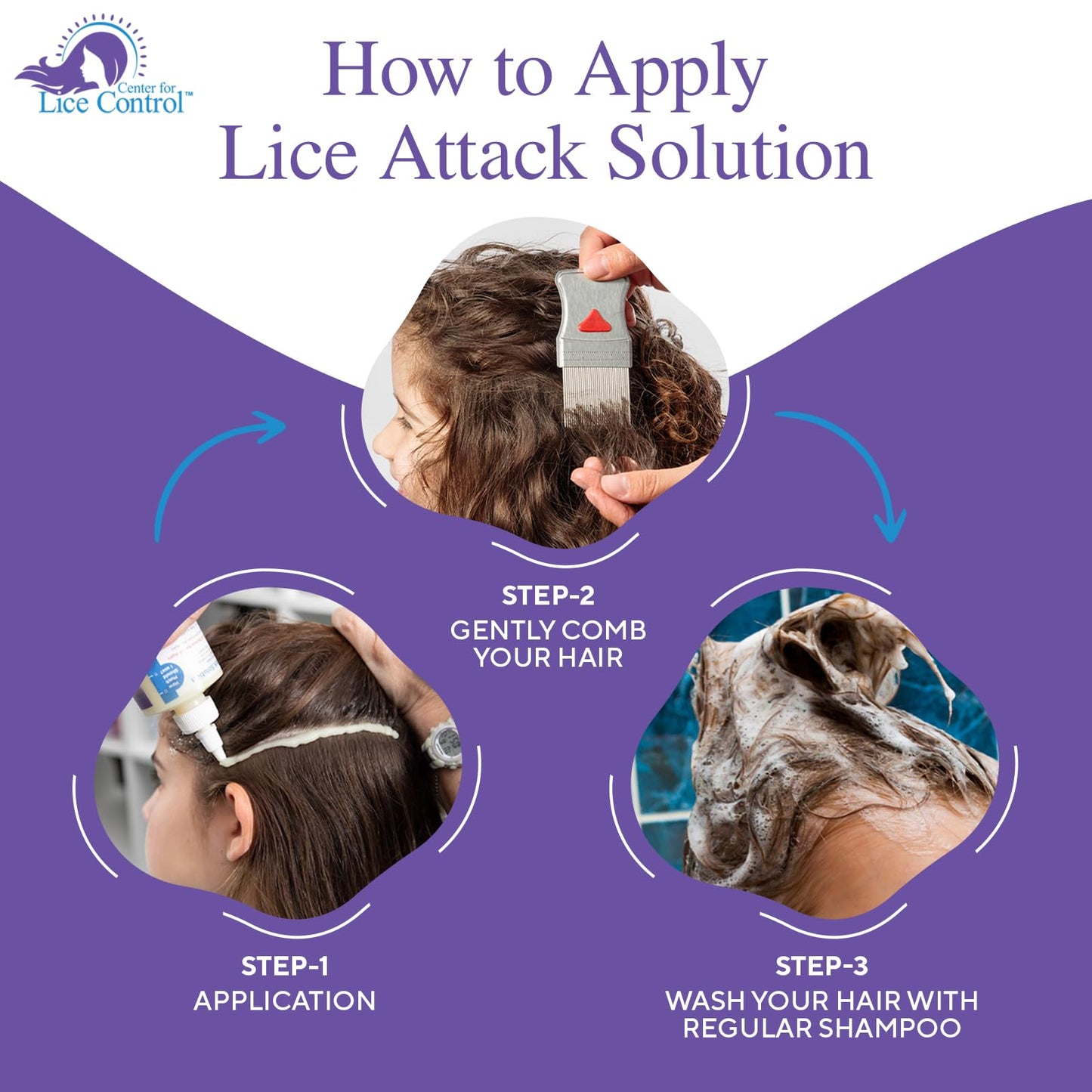 Kapow All-in-One Head Lice Treatment Kit for Family – Extra Strength Lice Shampoo, Spray & Comb for Kids & Adults, Sensitive Scalp Friendly, Non-Toxic, Fast & Effective Lice Removal