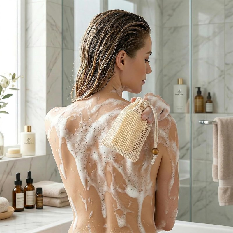 Soap Saver Bag - 10 Pack Natural Sisal Mesh Soap Holder for Shower | Durable & Eco-Friendly