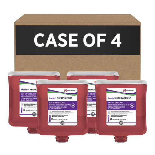 SC Johnson Professional Kresto Cherry Industrial Hand Scrub 2 liter, 67.628 Fl Ounce (Pack of 4)