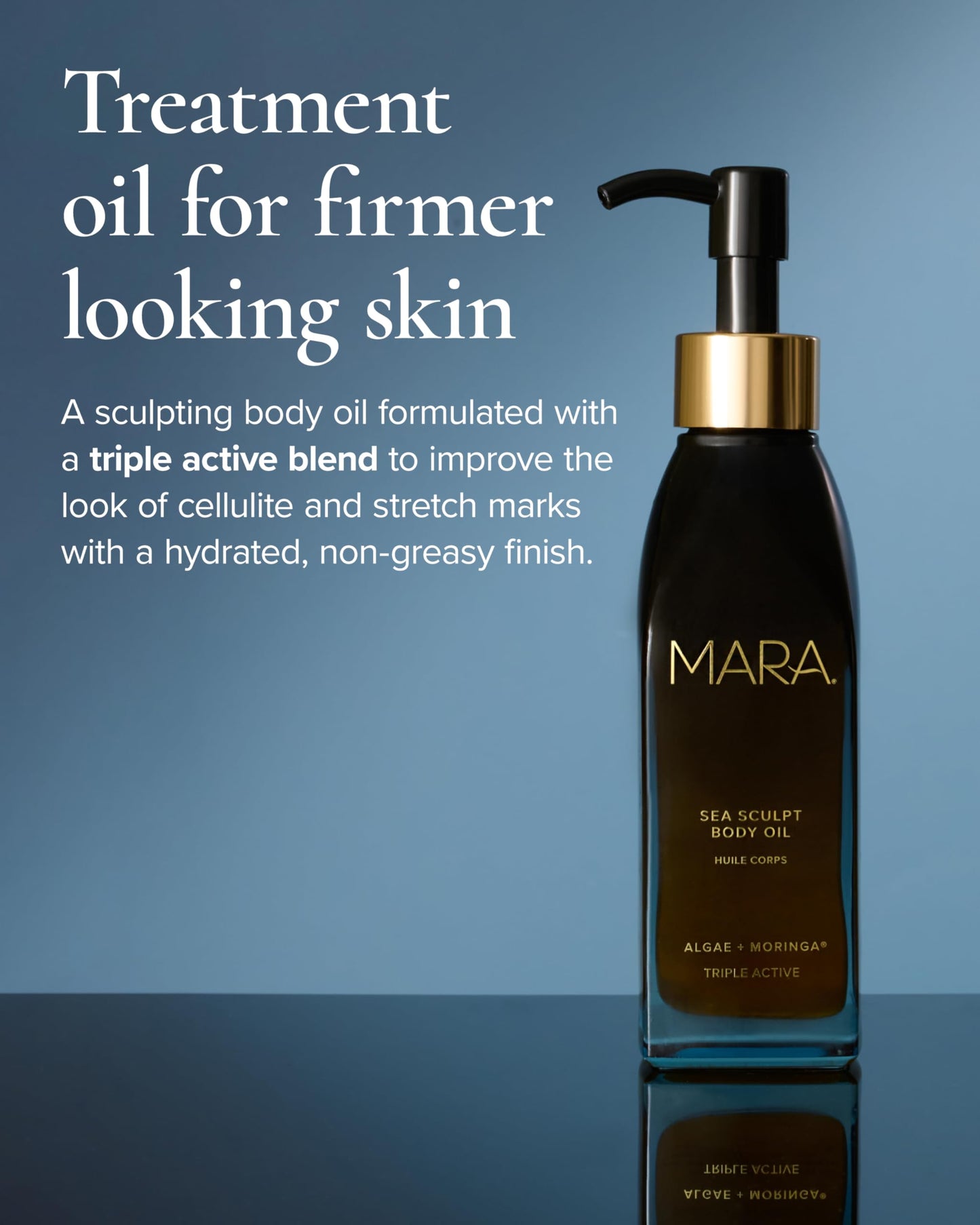 MARA Sea Sculpt Body Oil – Firming & Hydrating Body Oil with Algae, Moringa & Squalane – Helps Improve the Look of Cellulite, Tone & Smooth Skin (4 oz / 120 ml)