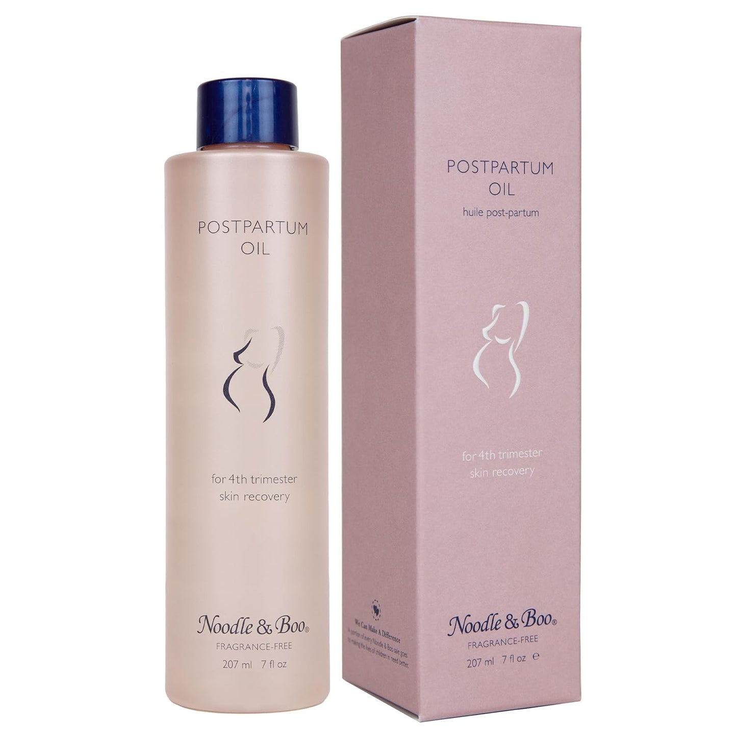 Postpartum Skin Care Oil by Noodle & Boo – 7 fl. oz. for 4th Trimester Recovery