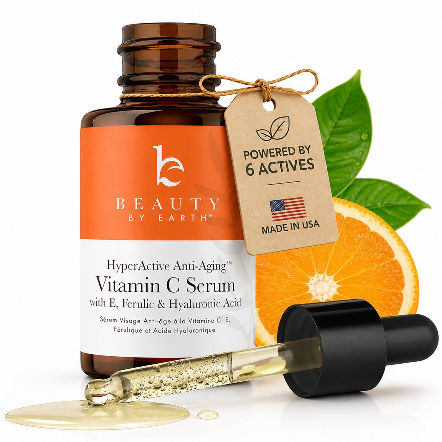 Vitamin C Face Serum - USA Made with Natural & Organic Ingredients