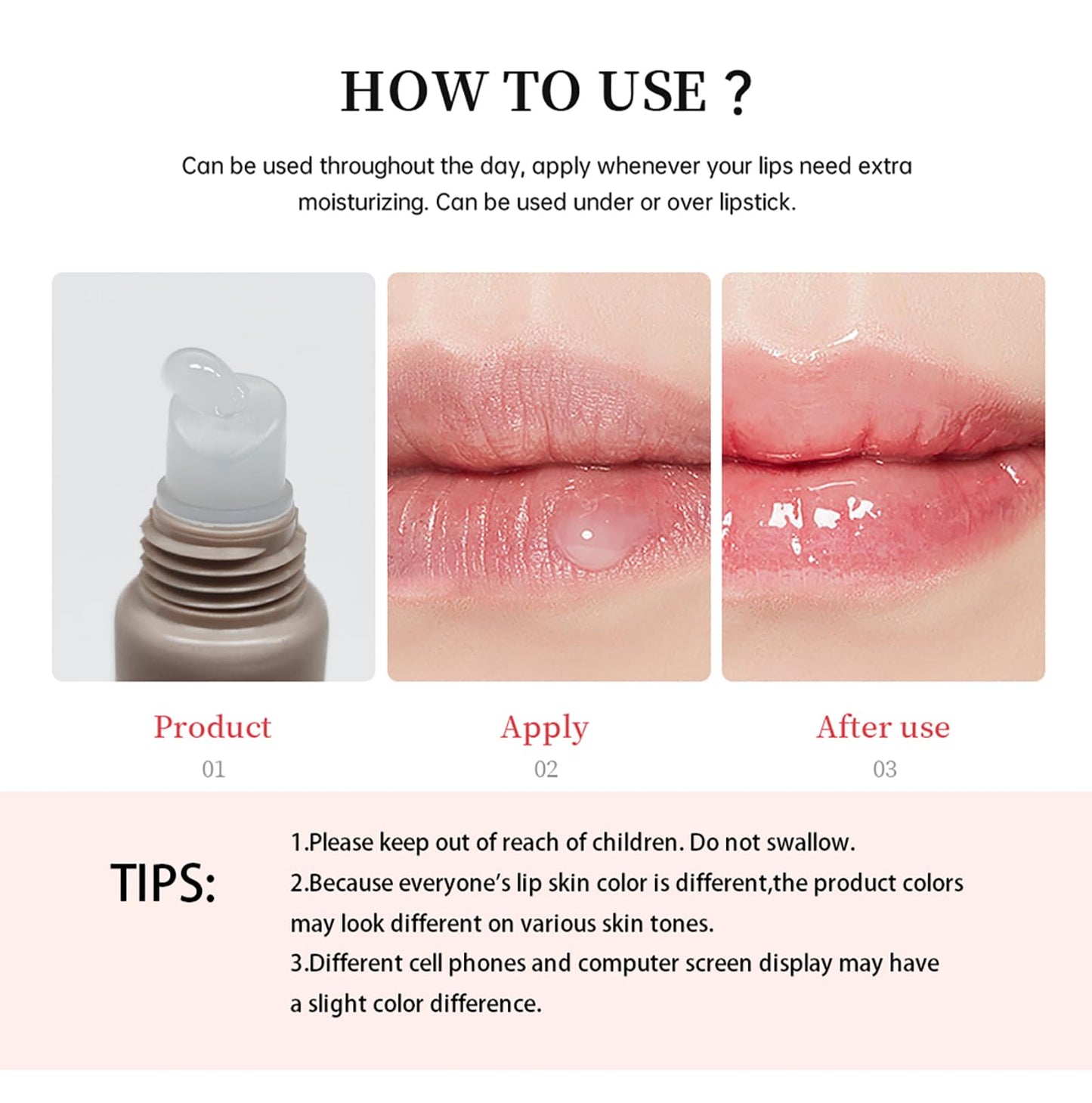 Easilydays Lip Butter Balm, Hydrating Lip Balm with Sheer Tint, Plumps Moisturizing Hydrating Lip Mask, Vegan Non-Sticky Lip Glowy Balm for Instant Moisture, Shine, & Soothing Lip Care, #3 Ices Coffee