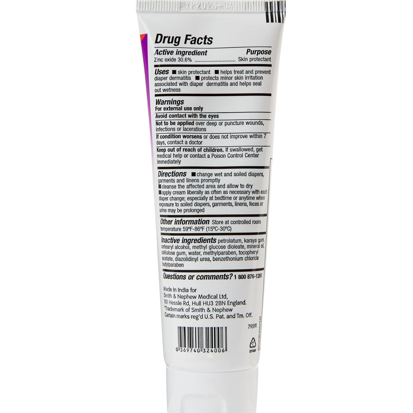 Secura Extra Protective Scented Skin Protectant Cream 3.25 oz. Tube 59432400 1 Ct
