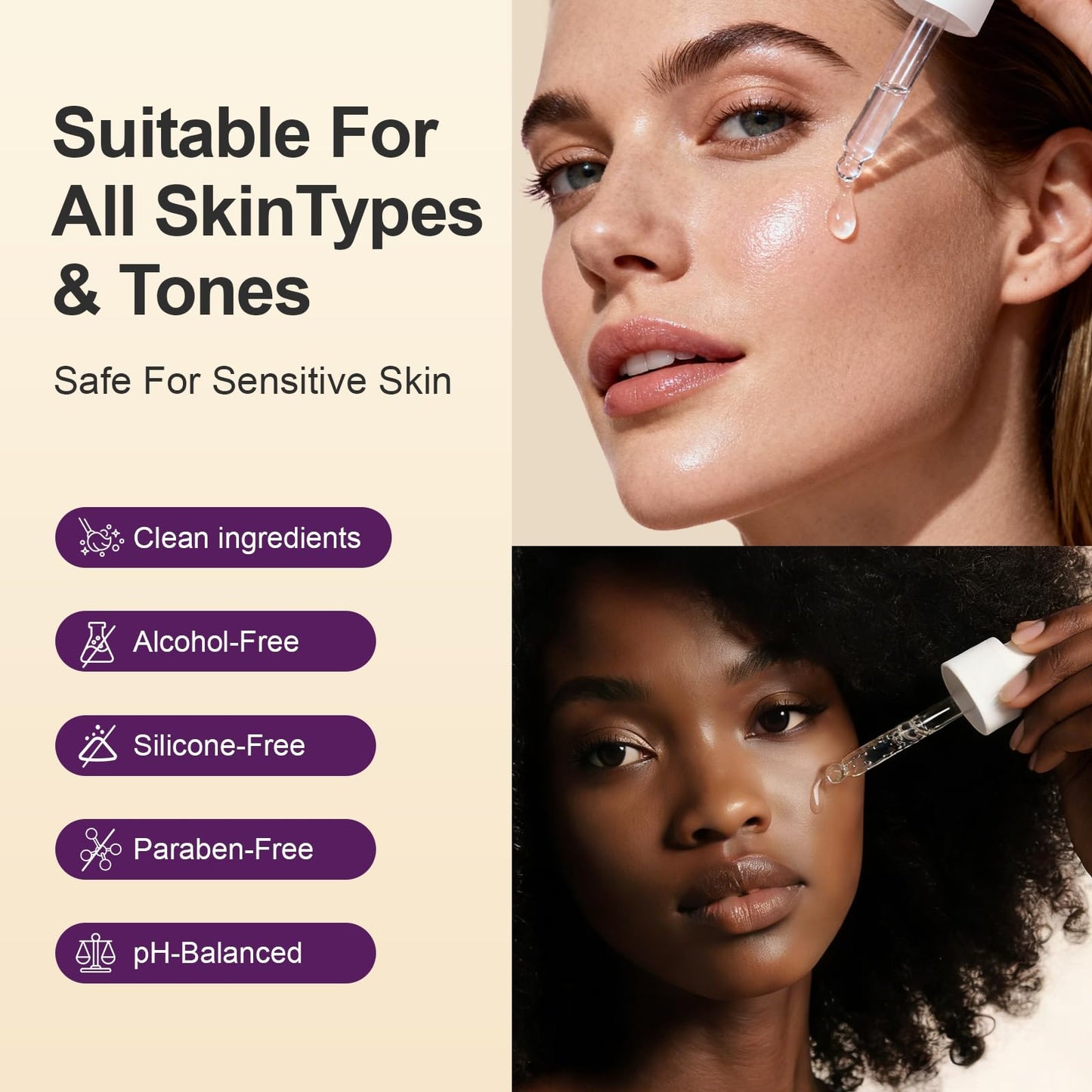 Anti-Aging Collagen Face Serum with Niacinamide & Glutathione – Firming, Deep Hydrating & Brightening Serum with Hyaluronic Acid for Improving Appearance of Fine Lines, Wrinkles & Skin Elasticity