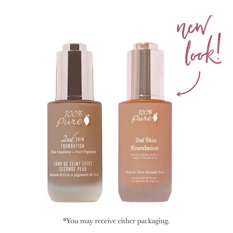 2nd Skin Lightweight Serum Foundation - Anti-Aging Liquid Makeup for Hydration & Glow | Vegan Shade 7 (Neutral w/Red Undertone) - 1.18 Fl Oz