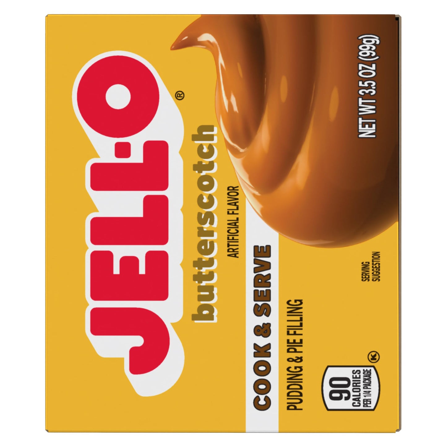 Jell-O Cook & Serve Butterscotch Pudding & Pie Filling Mix, 3.5 oz Box