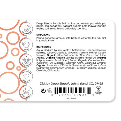 Deep Steep Bubble Bath, 17oz (Pack of 2) (Mango Papaya)