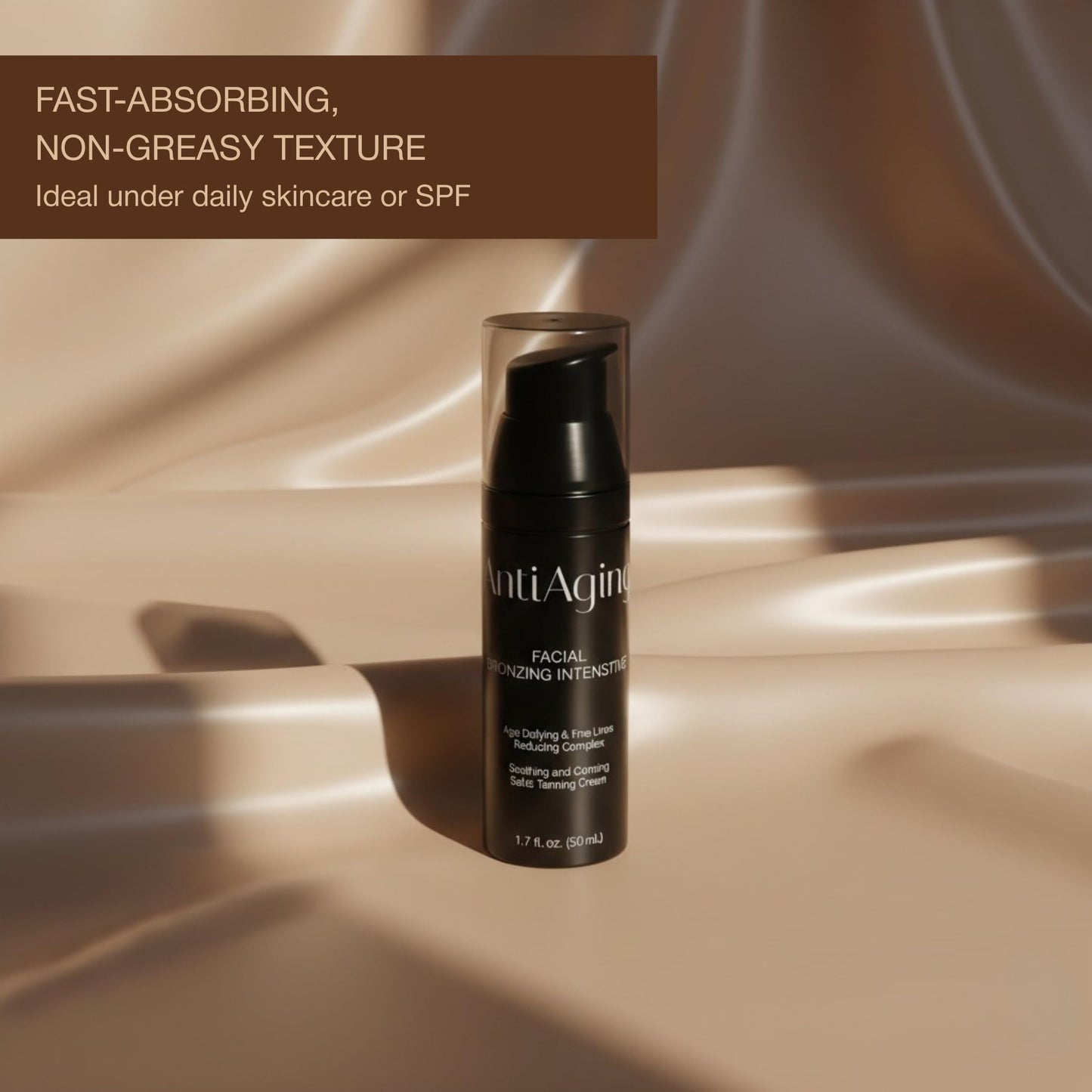 Onyx Anti-Aging Face Tanning Lotion for Tanning Beds - Hydrating Indoor Tanning Bed Lotion with TanTouch, Intense Tanning Moisturizer, Accelerates Tanning, Anti-Aging Skin Protection, 1.7 fl oz