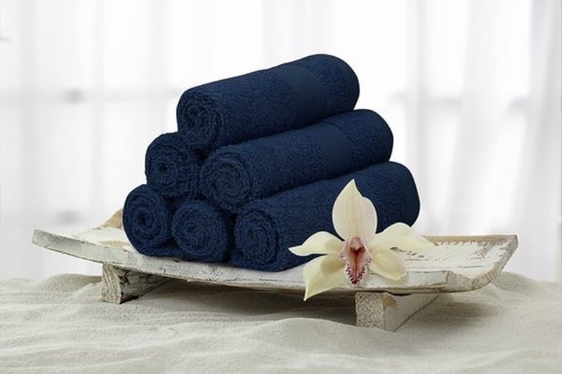 Premium Wash Cloths Pack of 12 (13" x 13" Inches)- 100% Combed Ring Spun Cotton WashCloth - Luxury Washcloths – Ultra Soft Face Towels - Highly Absorbent Wash Cloth for Face (Navy Blue)