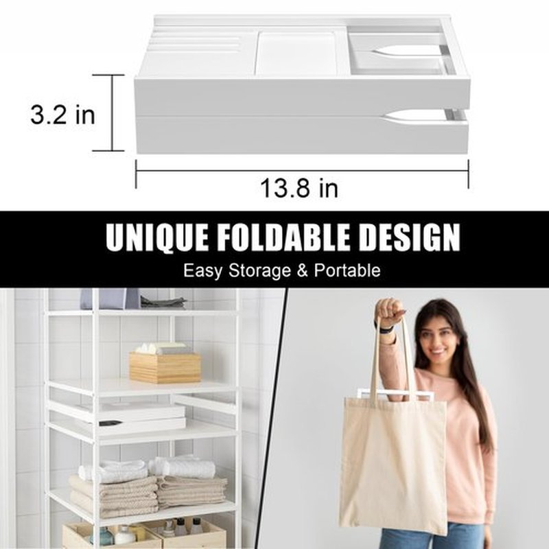 Premium Bathtub Caddy Tray,Expandable Bamboo Bath Tray for Tub,Foldable Minimalist Bathroom Accessories with Book Stand for Home Spa Relaxing,Unique House Warming Gifts,White