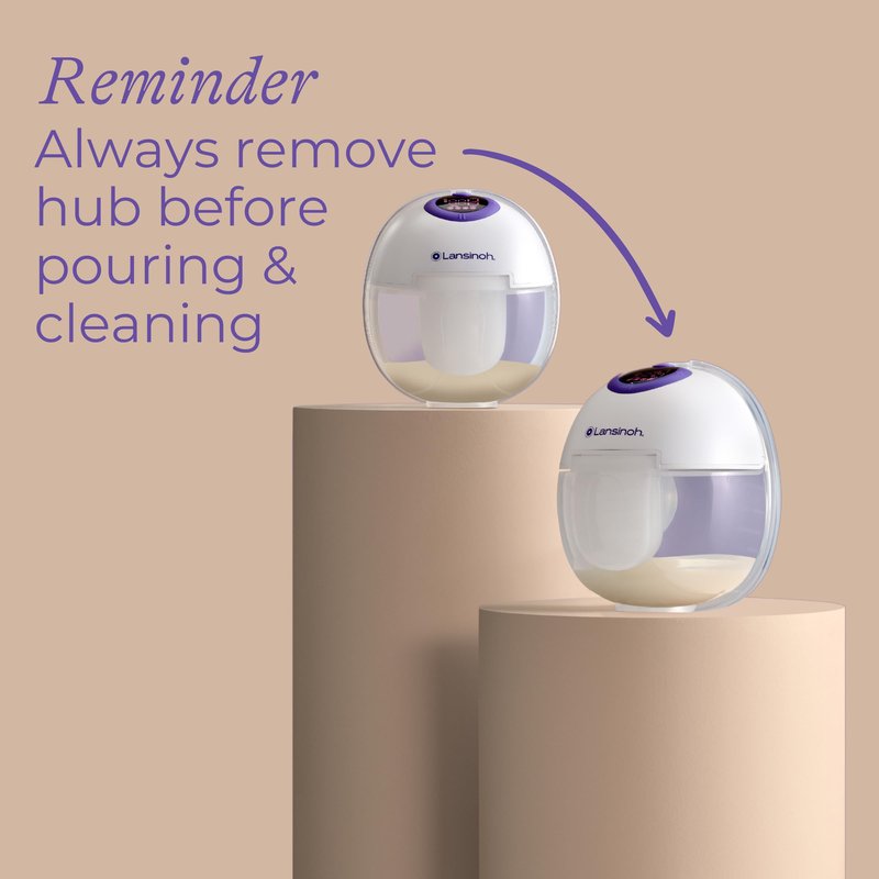 Lansinoh Discreet Duo Wearable Breast Pump, Hands Free Breast Pump, 4 Pumping Modes, 9 Levels Hospital Strength Suction, LED Display, Leak-Resistant Design, 2 Breast Flange Sizes Included: 24mm & 21mm