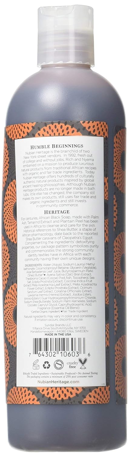 African Black Soap Body Wash with Tea Tree Oil & Aloe - 13 Fl Oz, 2-Pack