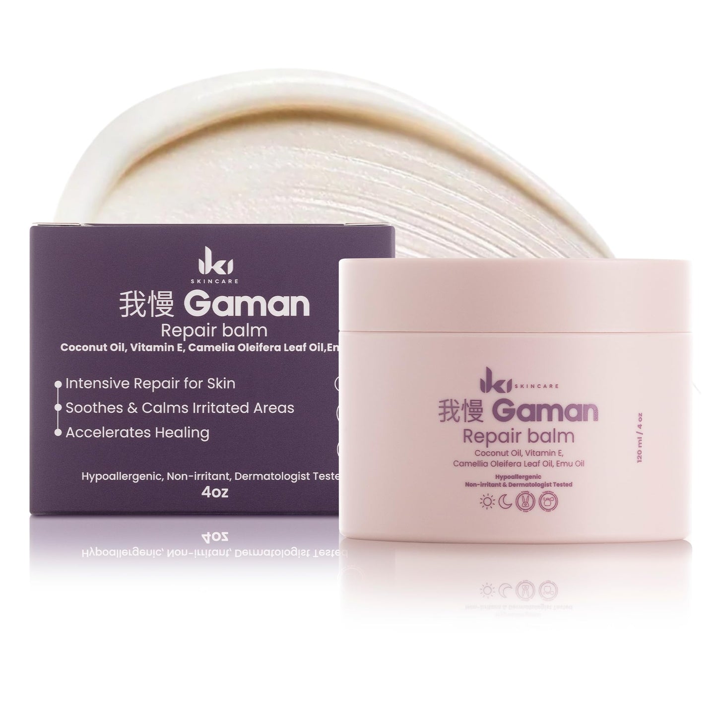 IKI Skincare - Gaman Body Repair Balm - Intensely Nourishes Dry Skin - Repairs Damaged Skin Barrier - Soothes Irritation & Itching - Locks In 24-Hour Moisture - With Natural Oils & Vitamin E - 120ml