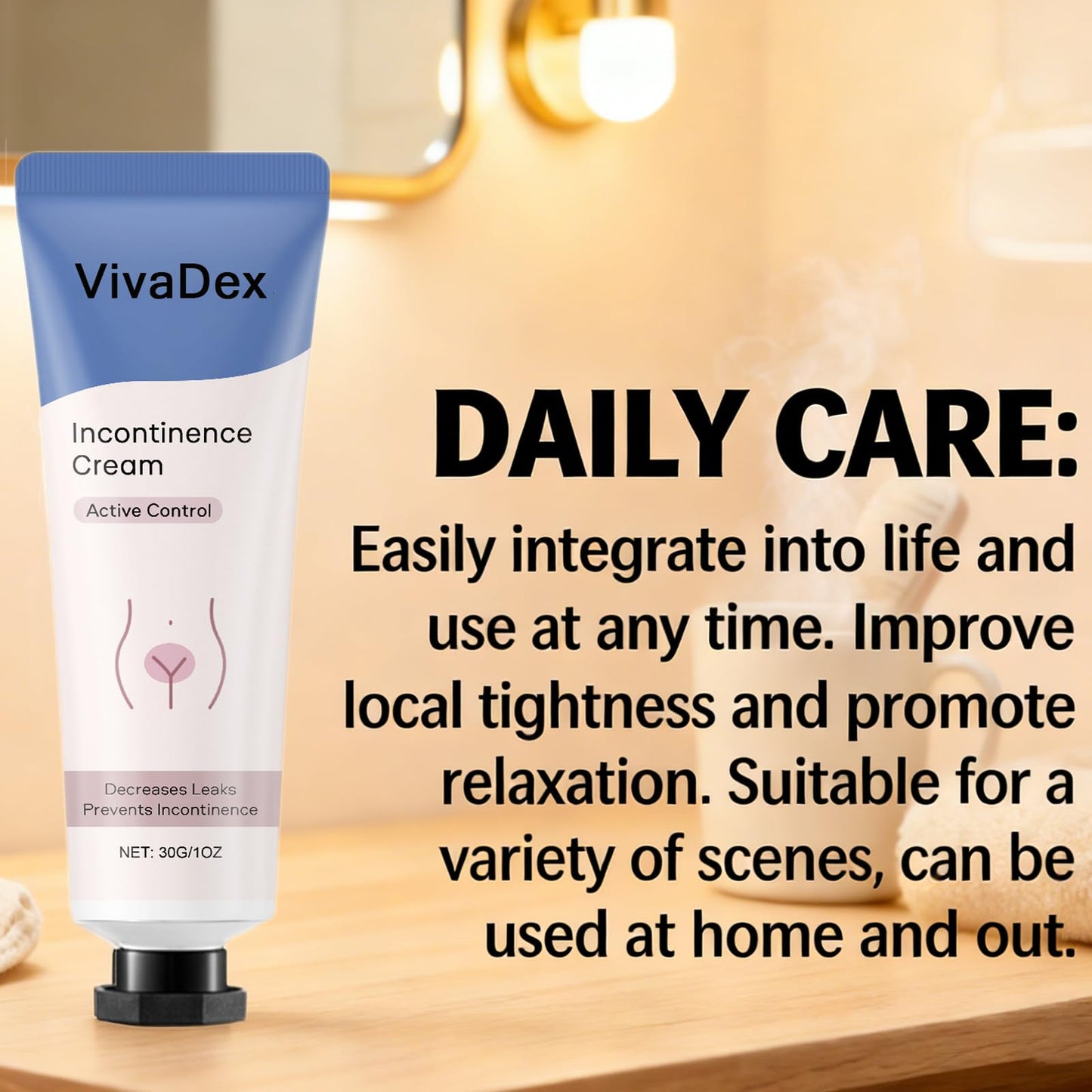 1PCSVivaDex Incontinence Cream for Women,VivaDex Cream With Natural Formula,Relieves Discomfort (1PCSA)