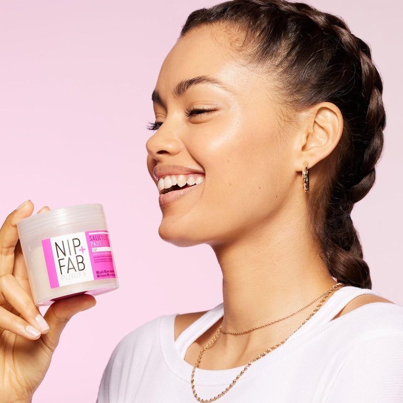 Nip + Fab Salicylic Acid Fix Day Pads - Exfoliating Facial Pads for Acne & Pore Refinement | 60 Pads, 2.7 oz