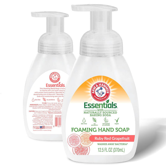 Arm & Hammer Foaming Hand Soap - Ruby Red Grapefruit Scent with Aloe Vera | 12.5 Fl Oz (370mL)