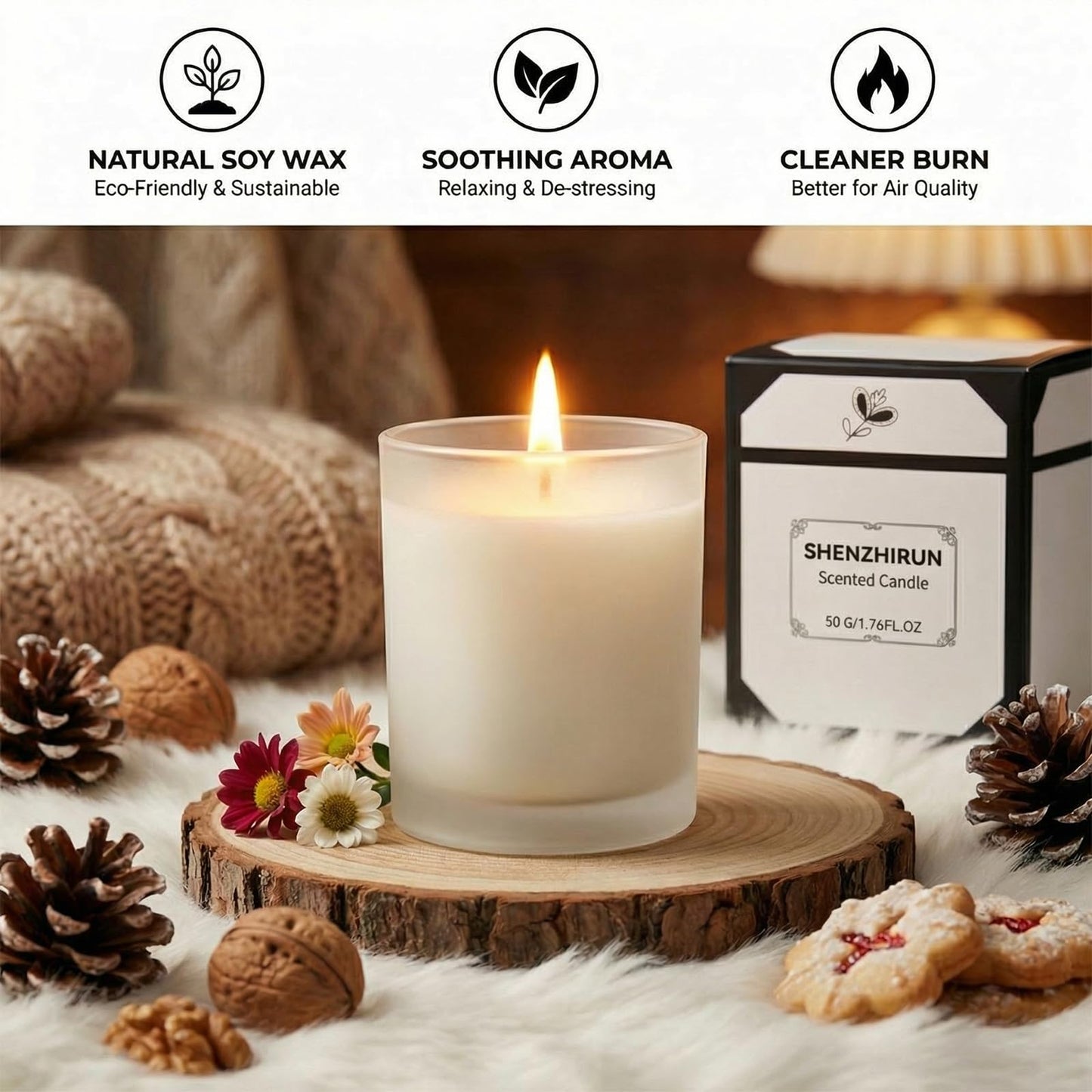 Birthday Gifts for Women 7PCS, Self Care Spa Gift Basket for Mom Wife Sister Friend, Relaxation Gift Box with Canvas Tote Bag Cosmetic Pouch Glass Cup Candle Bracelet Sunflower Bouquet Card
