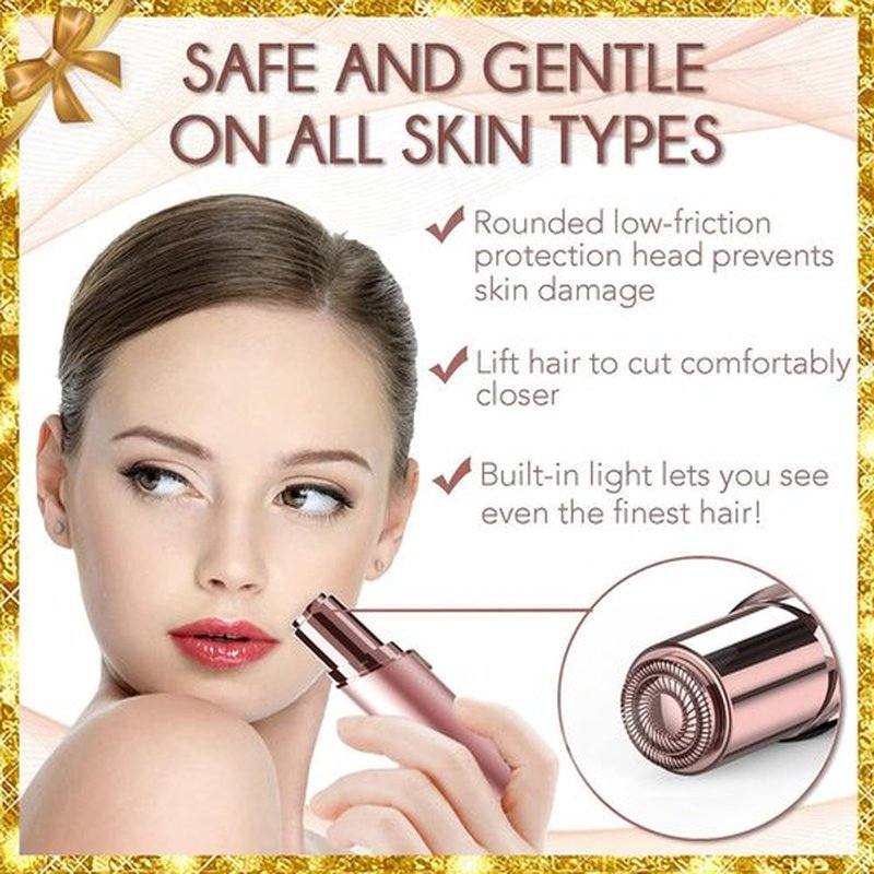 Gurelax Facial Hair Remove (with 2 x Replacement Heads), Face Shaver for Women, Best Hair Removal Device, Facial Hair Removal for Women