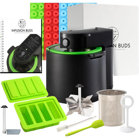 3-In-1 Magical Infuser Machine, Herb Decarboxylator & Gummy Maker. Butter maker Machine for creating Infused Butter, Gummies, Herbal Oil & More. Recipe Book & All Accessories