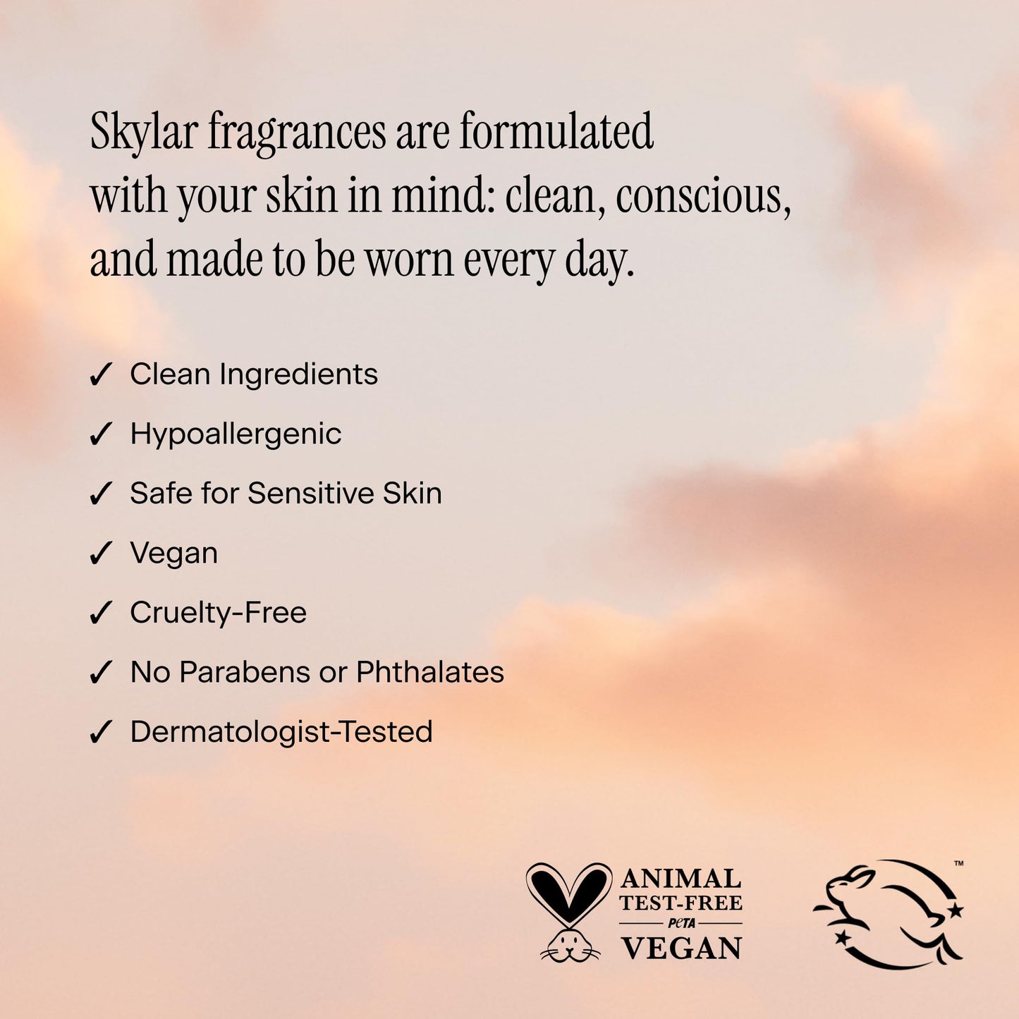 Skylar Vanilla Sky Eau de Parfum for Women - Warm Vanilla Perfume, Cappuccino, Cinnamon & Cedar Notes - Hypoallergenic, Vegan, Clean Fragrance for Sensitive Skin - 50mL / 1.7 Fl oz
