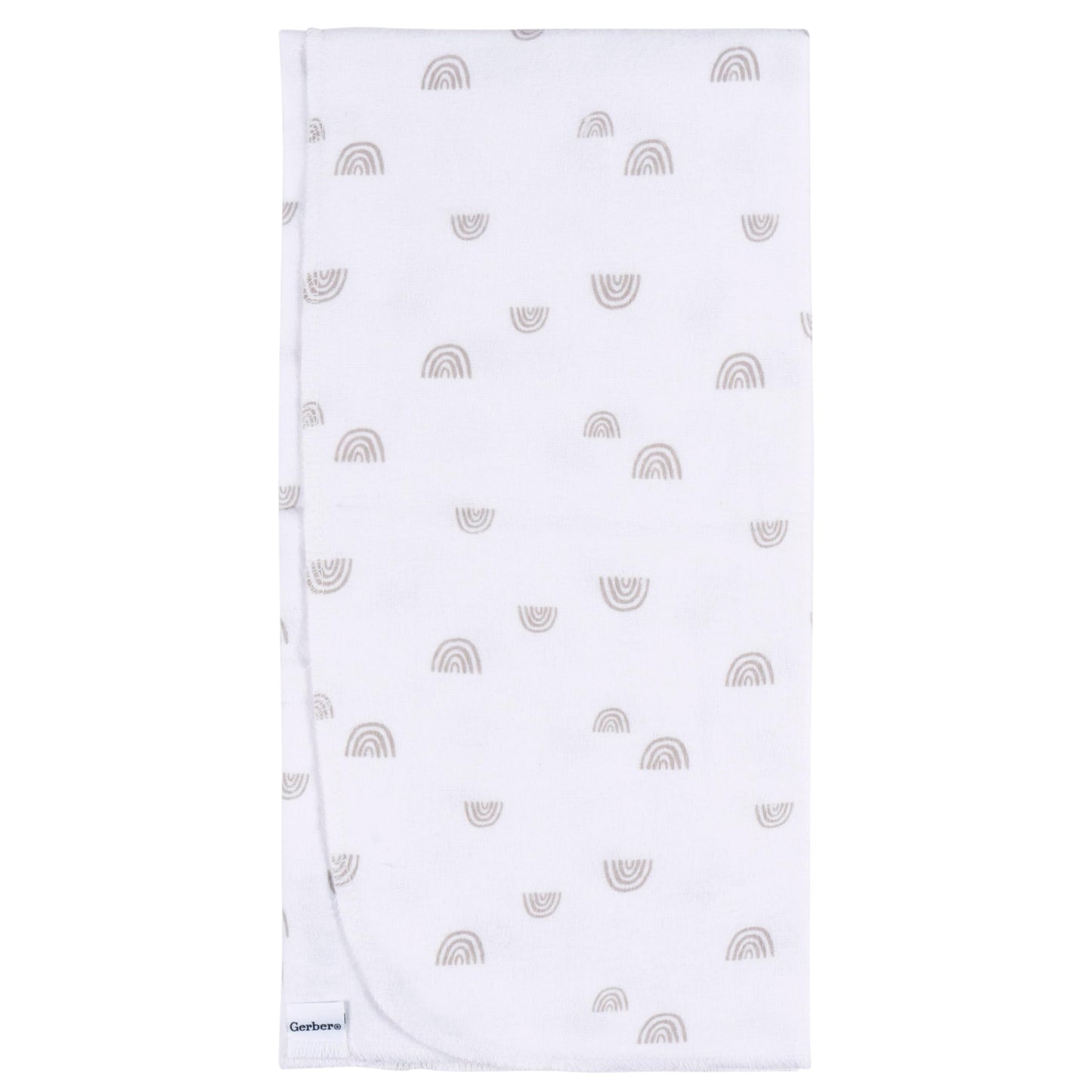 Gerber Unisex Baby 100% Cotton Flannel Receiving Blankets 30x30 Inches (Pack of 4), Boho Rainbow, One Size