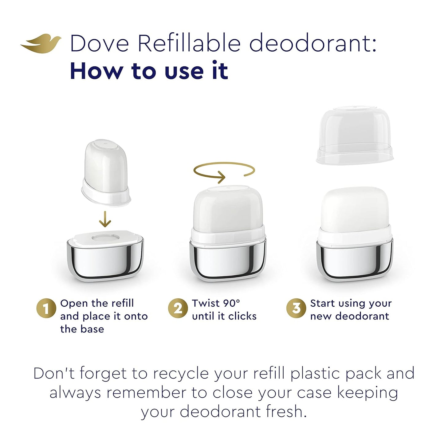 Dove Deodorant 2.6 Ounce Invisible Solid Sensitive Skin (76ml) (6 Pack)