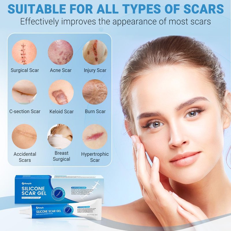 Silicone Scar Gel - Advanced Scar Treatment for Surgical Scars, Stretch Marks & Keloids | 0.70oz (20g)