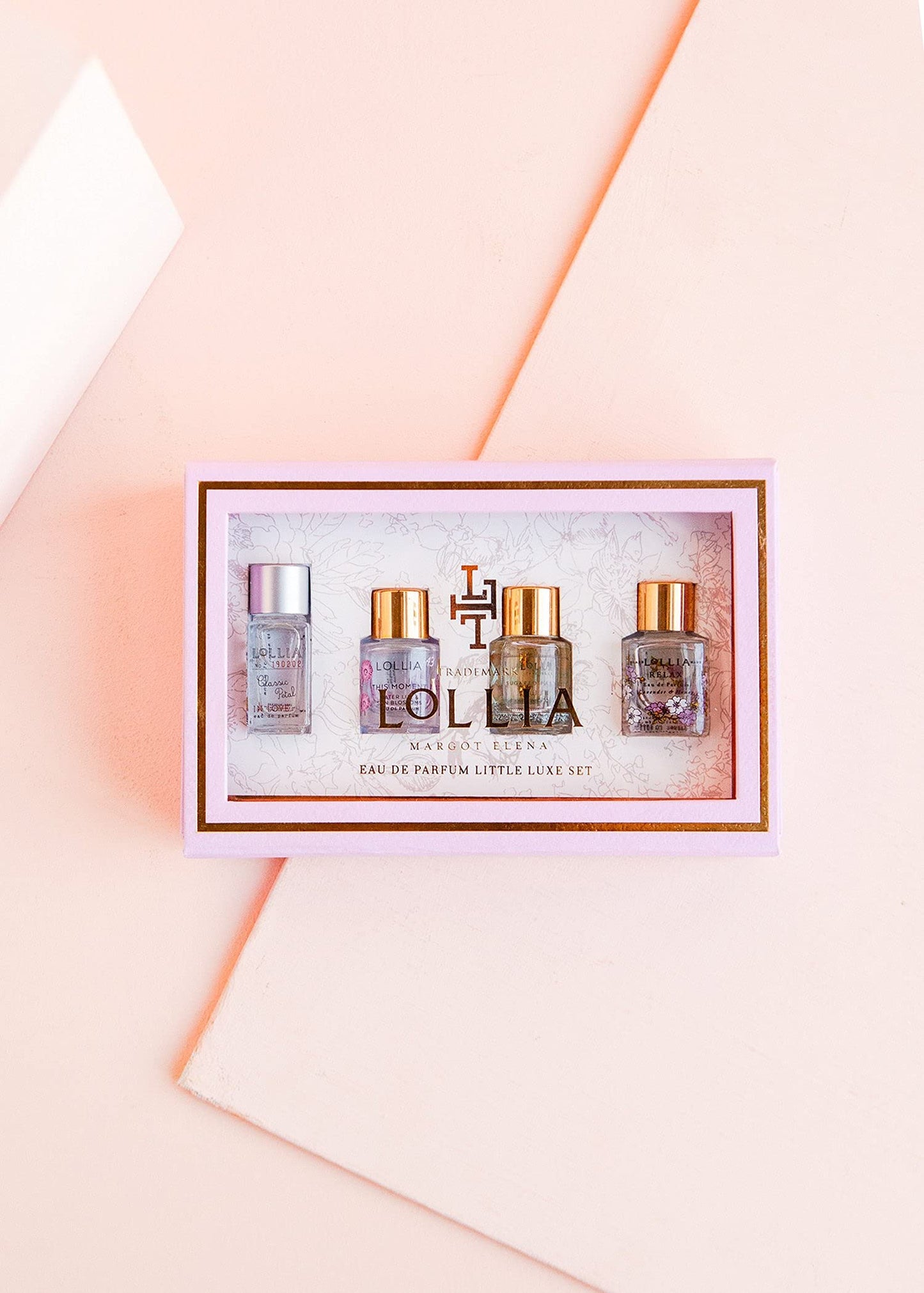 LOLLIA Little Luxe Set, Travel Size Perfume for Women, 4 Mini Scents