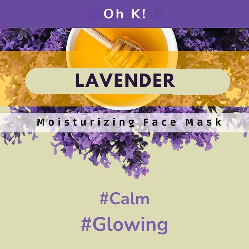 Lavender Sheet Mask - Hydrating & Moisturizing Face Mask for Anti-Aging | Korean Skincare - 1 Pc