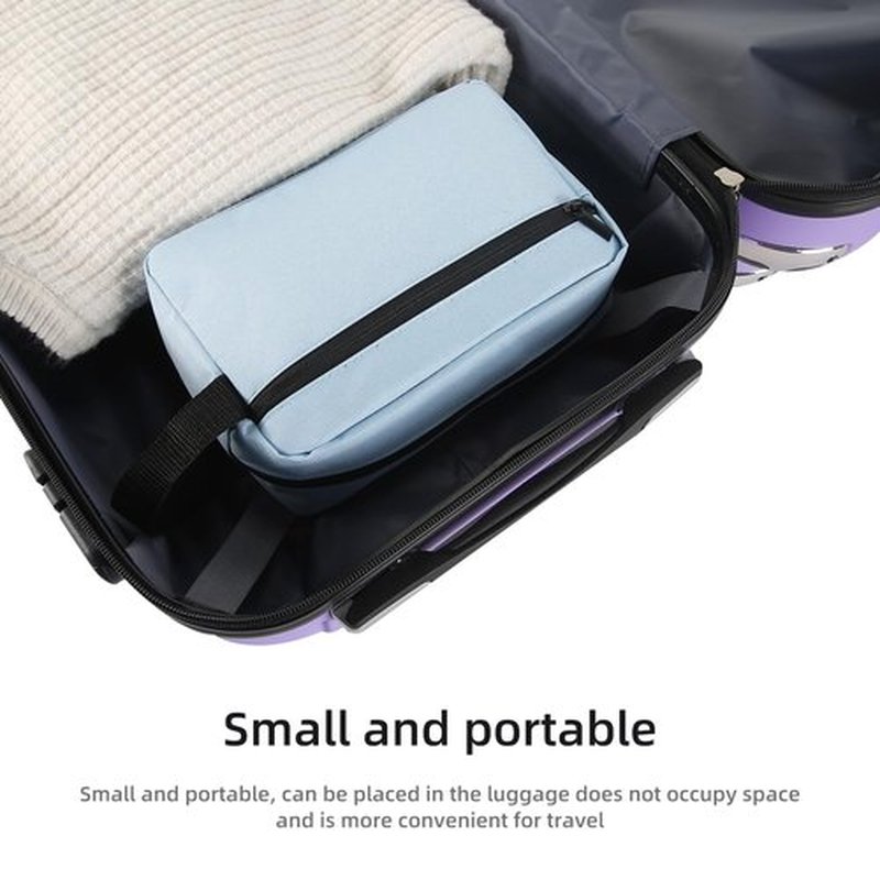 Icramsy Travel Toiletry bag Toiletry bag for women men Hanging toiletry bag Cosmetic bag Travel accessories for Women Men (Sky blue)