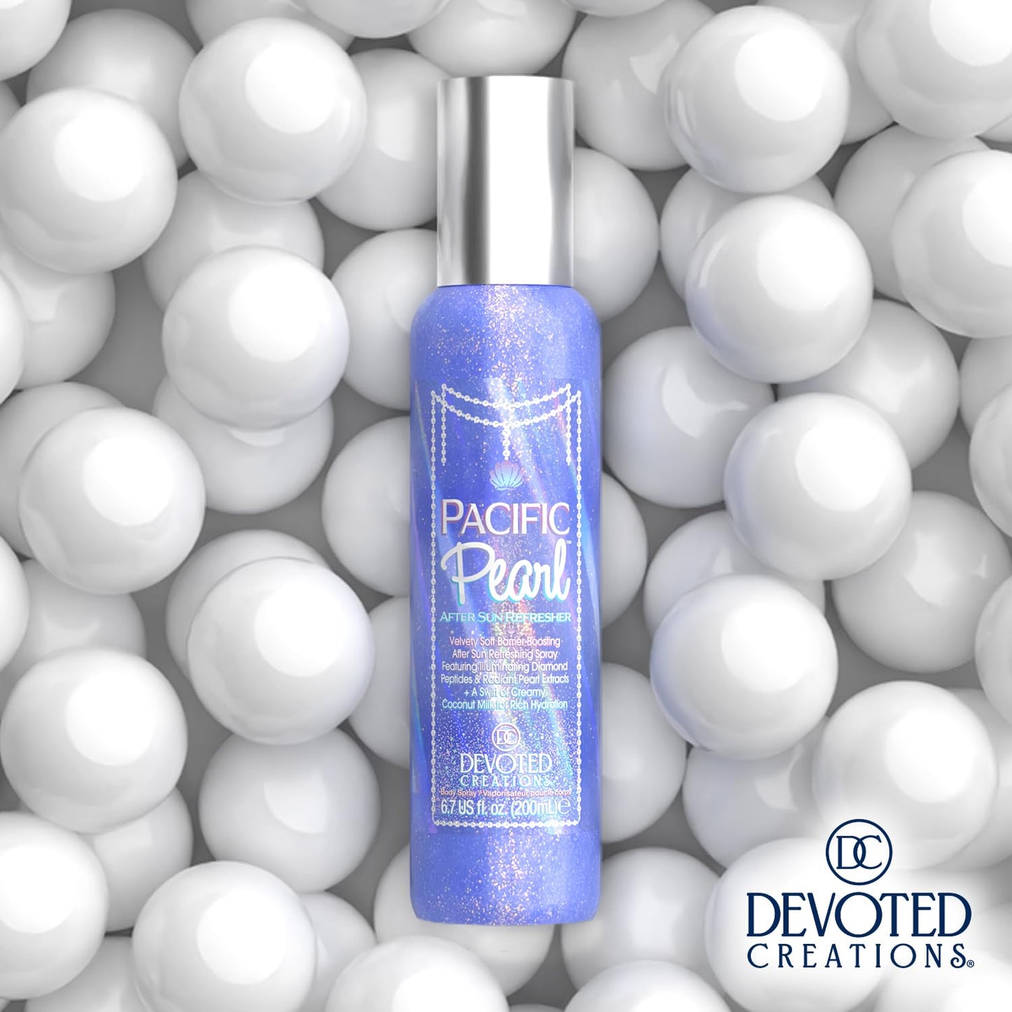 Devoted Creations Pacific Pearl After Sun Refreshing Spray | Velvety Soft Barrier-Boosting After Sun Refreshing Body Spray