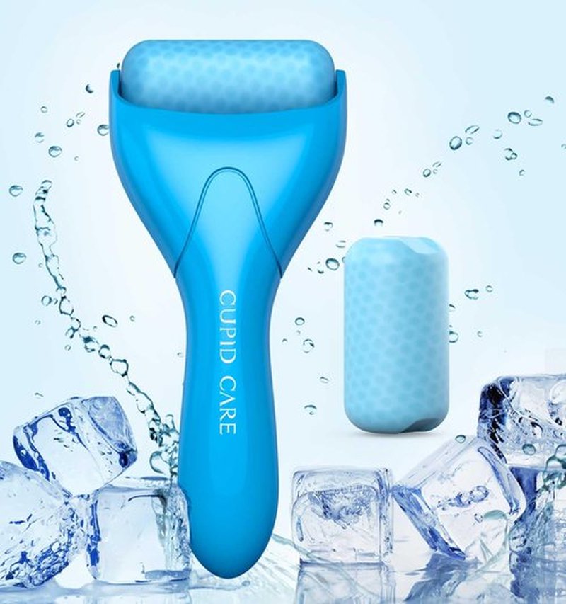 CUPID CARE Ice Roller for Face [2-Rollers], Ice Face Roller Facial Roller Massager for Beauty, Face Roller Skin Care Women Gifts | Blue