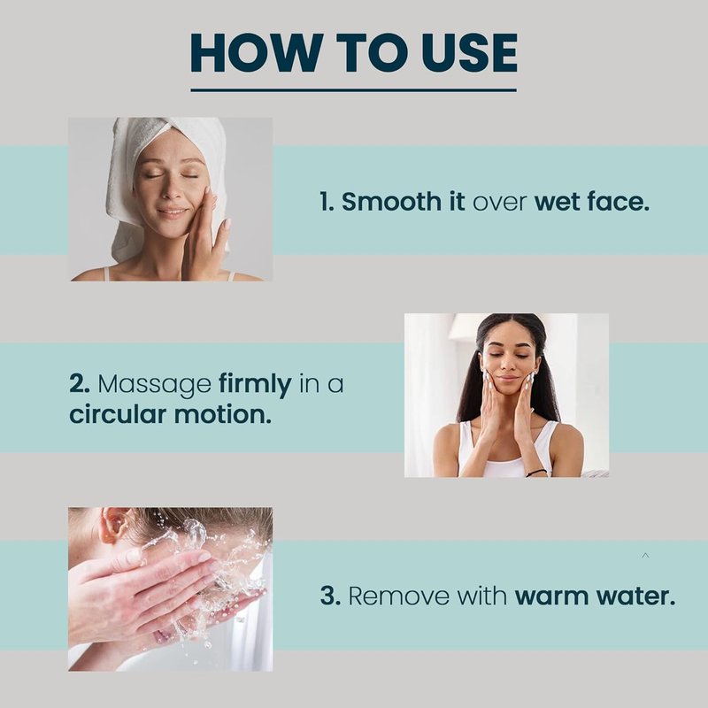 BelleCôte Paris Marine Volcanic Mud Face Cleanser - Detoxifying Clay for Oily & Combination Skin | Pore Reduction & Acne Treatment
