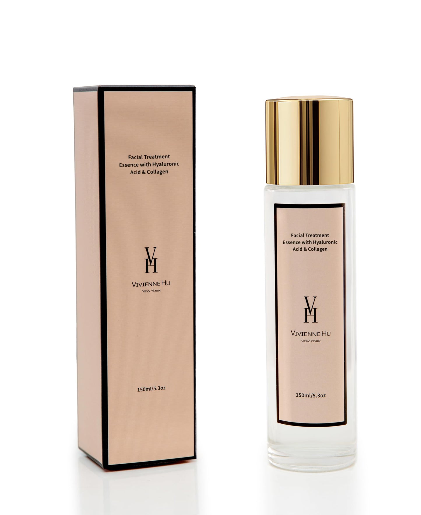 VivienneHu Facial Treatment Essence with Hyaluronic Acid & Collagen, Anti-Aging Essence Skincare to Reduce the Appearance of Fine Lines, Refines Texture, Improves Firmness & Dark Spots, 5.3Oz, 150g