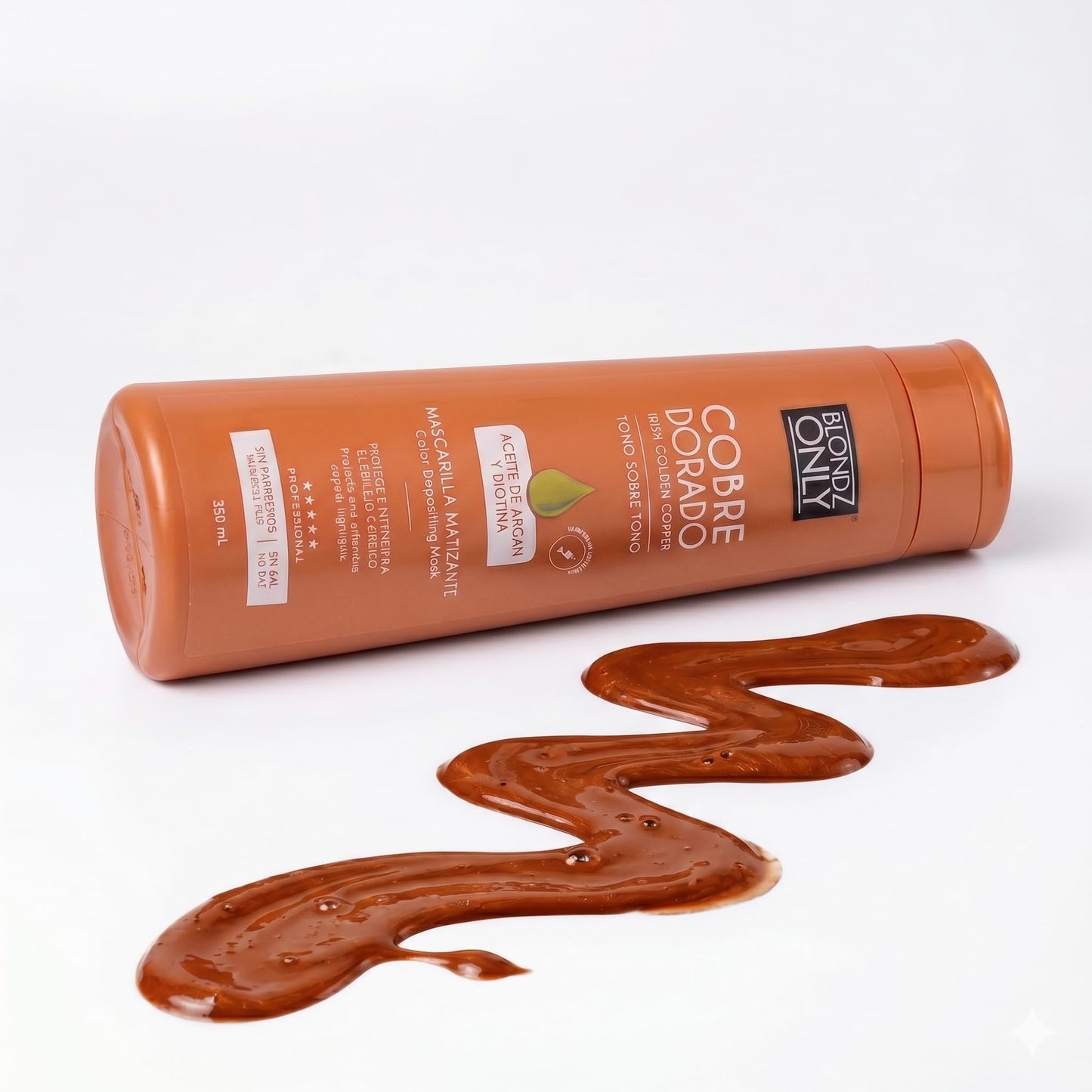 Blondz Only Hair Irish Golden Copper Hair Toning Mask | Ultra High-Purity Pigments | Deposits Deep Copper Tone | With Argan Oil and Biotin Perfect Copper 11.8 Fl. Oz (350 ml)