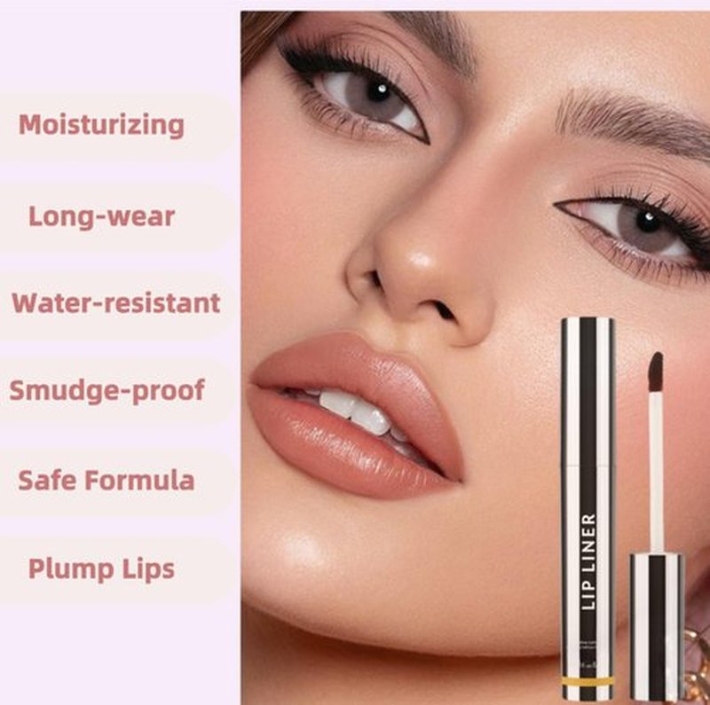 Okerker 2PCS Waterproof Peel Off Lip Liner Lip Stain - Vibrant Nourishing Peel Off Lip Tint Tattoo for Long-Lasting Moisturizing Lip Stain and Lip Oil Lip Gloss Set