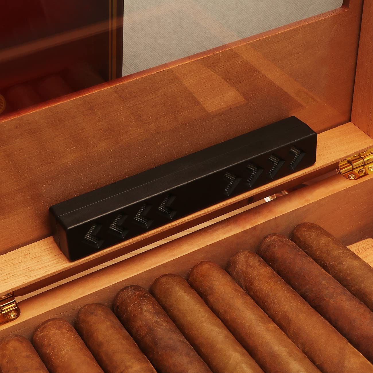 TISFA Cigar Humidifier, Cigar Humidor Humidifiers, Black Humidor Humidifier
