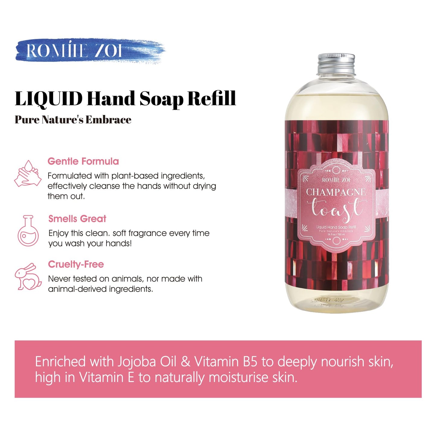 ROMIIE ZOI Christmas Liquid Hand Soap Refill - 750 ML/ 26 FL OZ