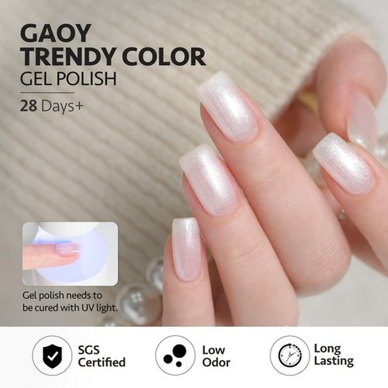 GAOY 23 Pcs Gel Nail Polish Kit, Nude Pink Glitter UV Gel Nail Polish Set with Glossy & Matte Top Coat and Base Coat for Nail Art Home DIY Gel Nail Kit