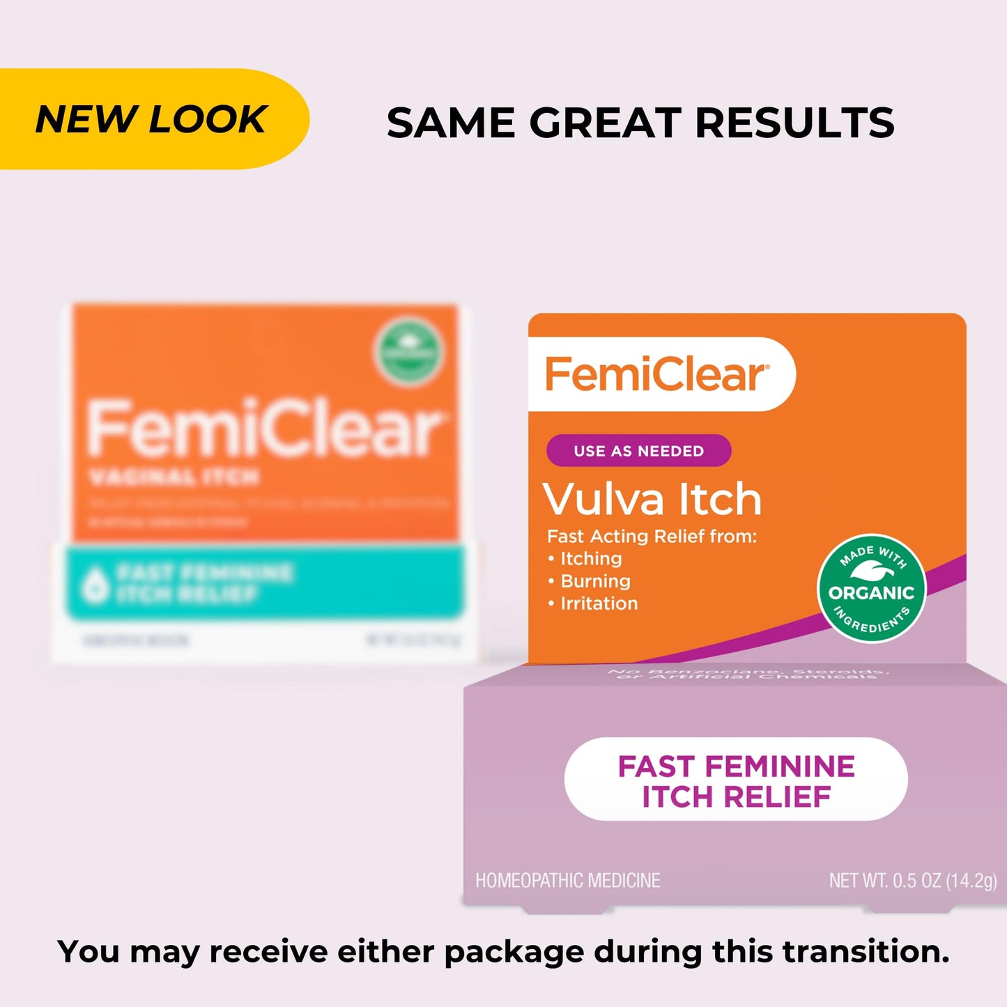 FemiClear Vulva Itch Relief Ointment, Fast-Acting, 0.5 Oz