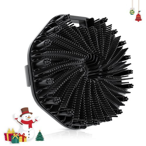 Silicone Body Scrubber, Exfoliating Body Wash Scrubbers Exfoliator, Shower Body Brush for Effective Showering Exfoliation and Gentle Massage (Black)