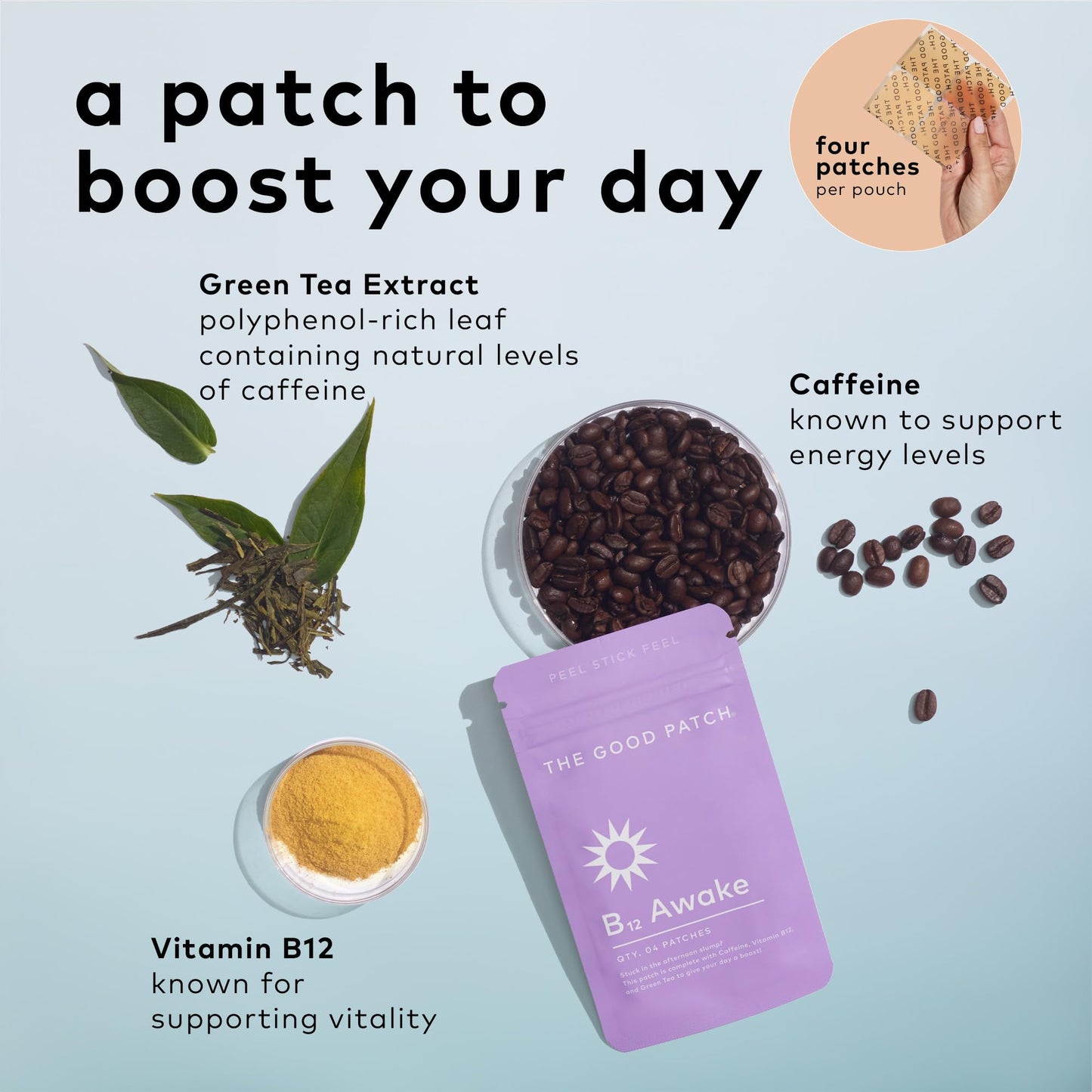 The Good Patch B12 Awake Energy Patch (8 Total Patches)