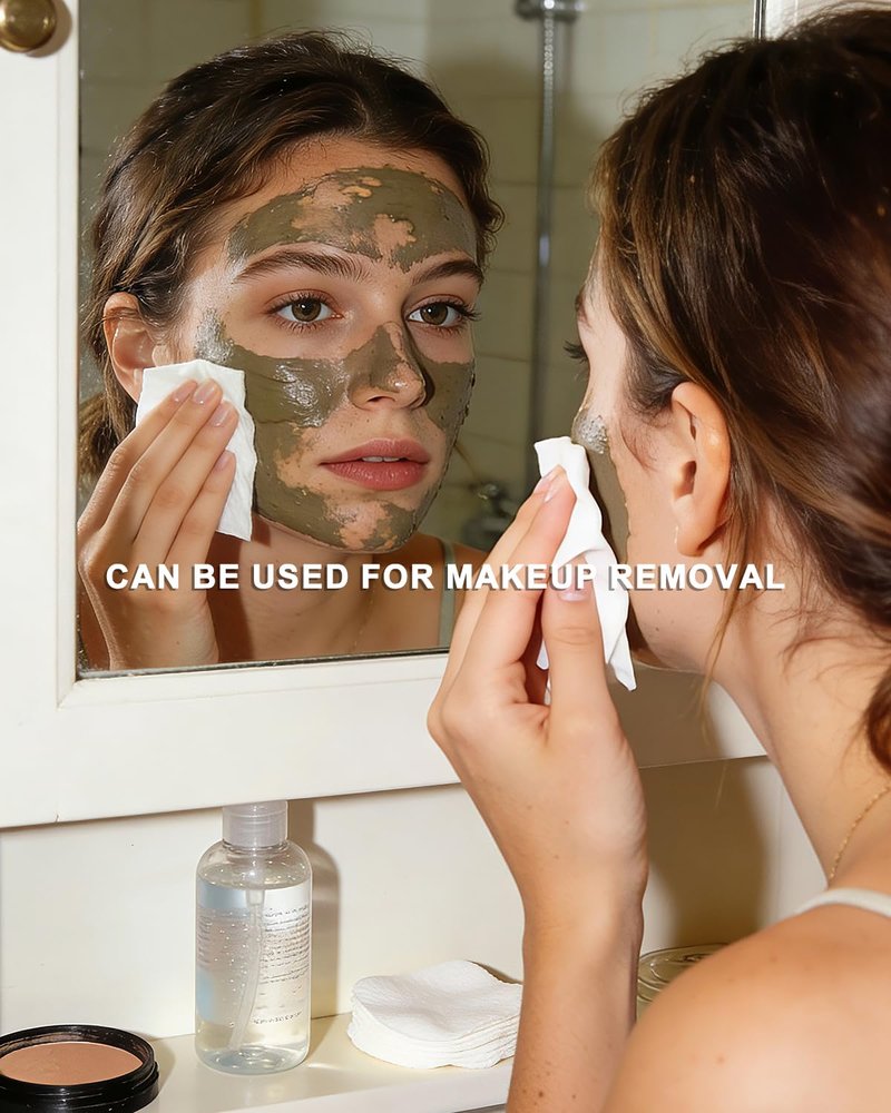 Disposable Face Towels - 50 Count Makeup Remover Towelettes for Sensitive Skin | 7.9"x12" Size