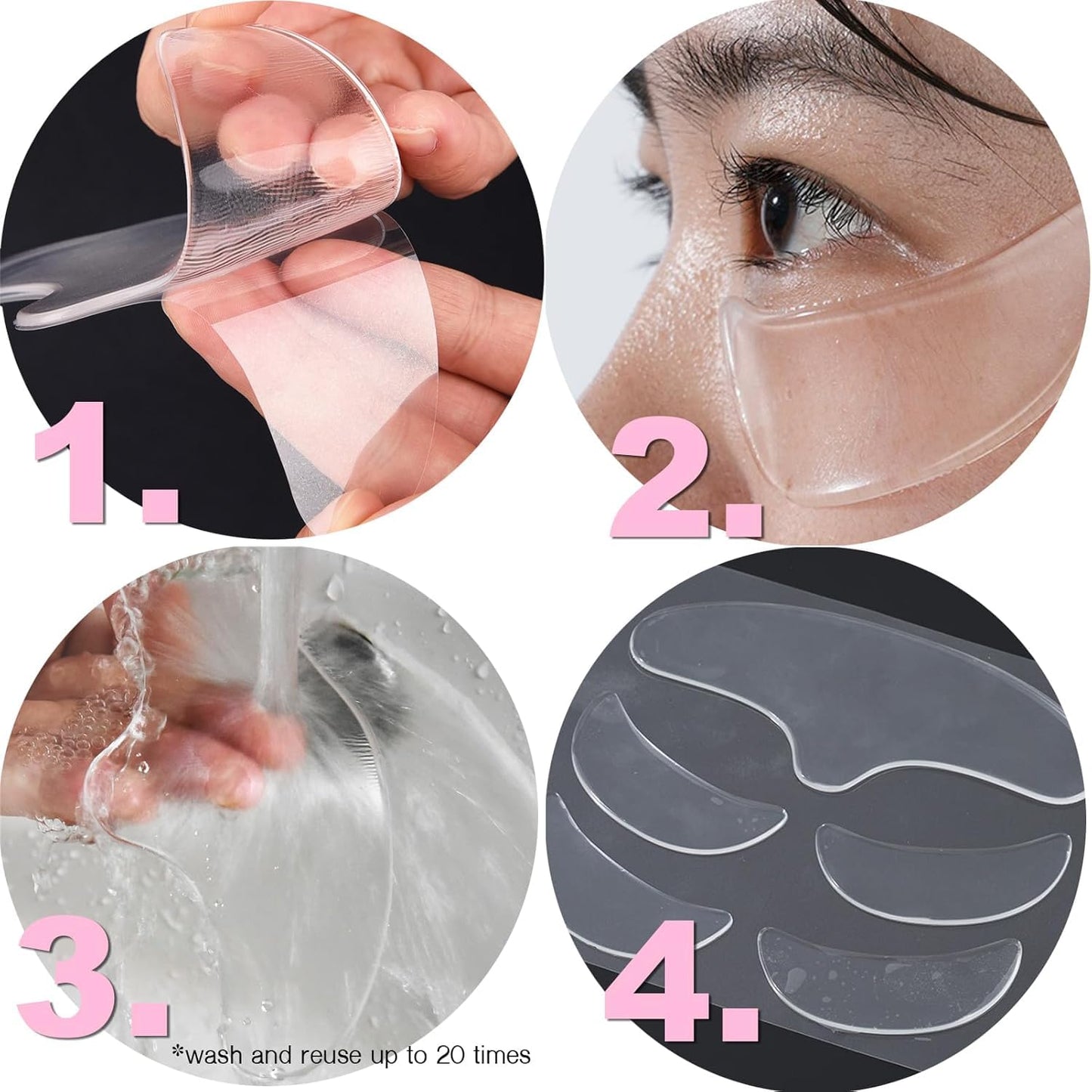 Comfordent Reusable Silicone Face Patches for Forehead & Fine Lines Overnight Smoothing