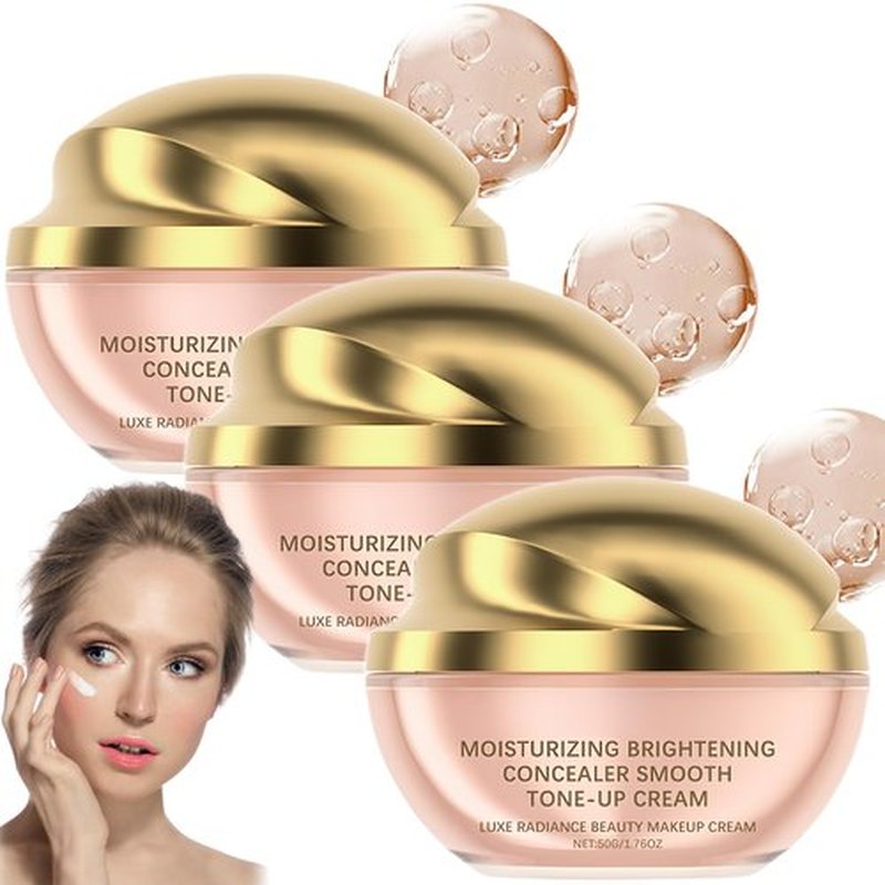 Moisturizing Brightening Concealer Smooth Tone up Cream, Ownawant Makeup Cream, Brightening and Concealer Cream (3)