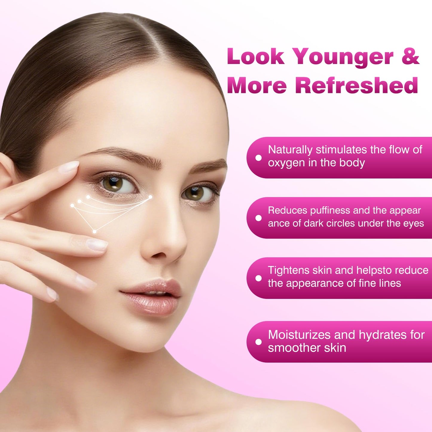 Daily Retinol Eye Cream Balm, Infused with Caffeine to Smooth and Hydrate Skin, Eye Serum for Anti Aging Reduce Wrinkles, Puffiness and Bags Under Eyes, Green