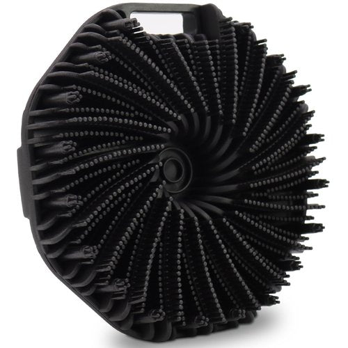 WETANG Silicone Body Scrubber, Body Wash Scrubber, Shower Scrubber for Body, Non-Slip Handle for Easy Cleaning, Travel Friendly (Black)