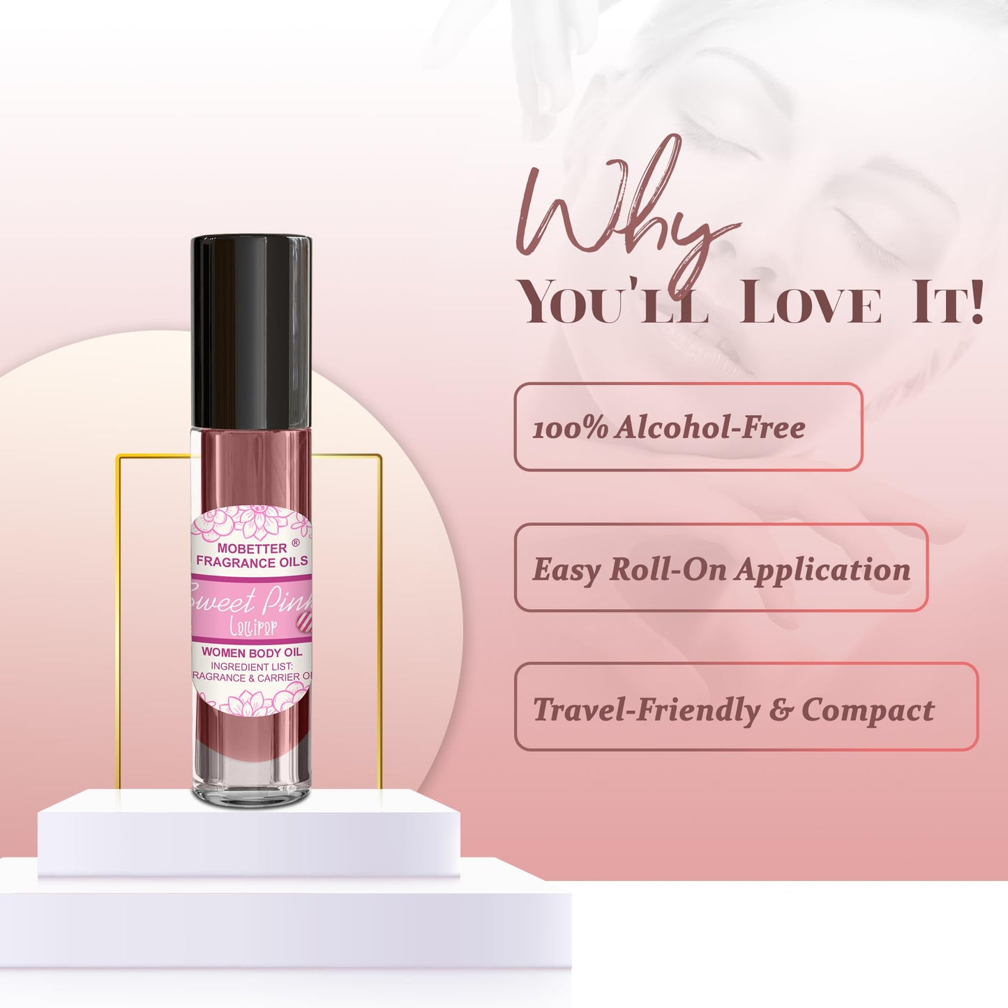 MOBETTER FRAGRANCE OILS Sweet Pink Lollipop Fragrance Body Oil for Women