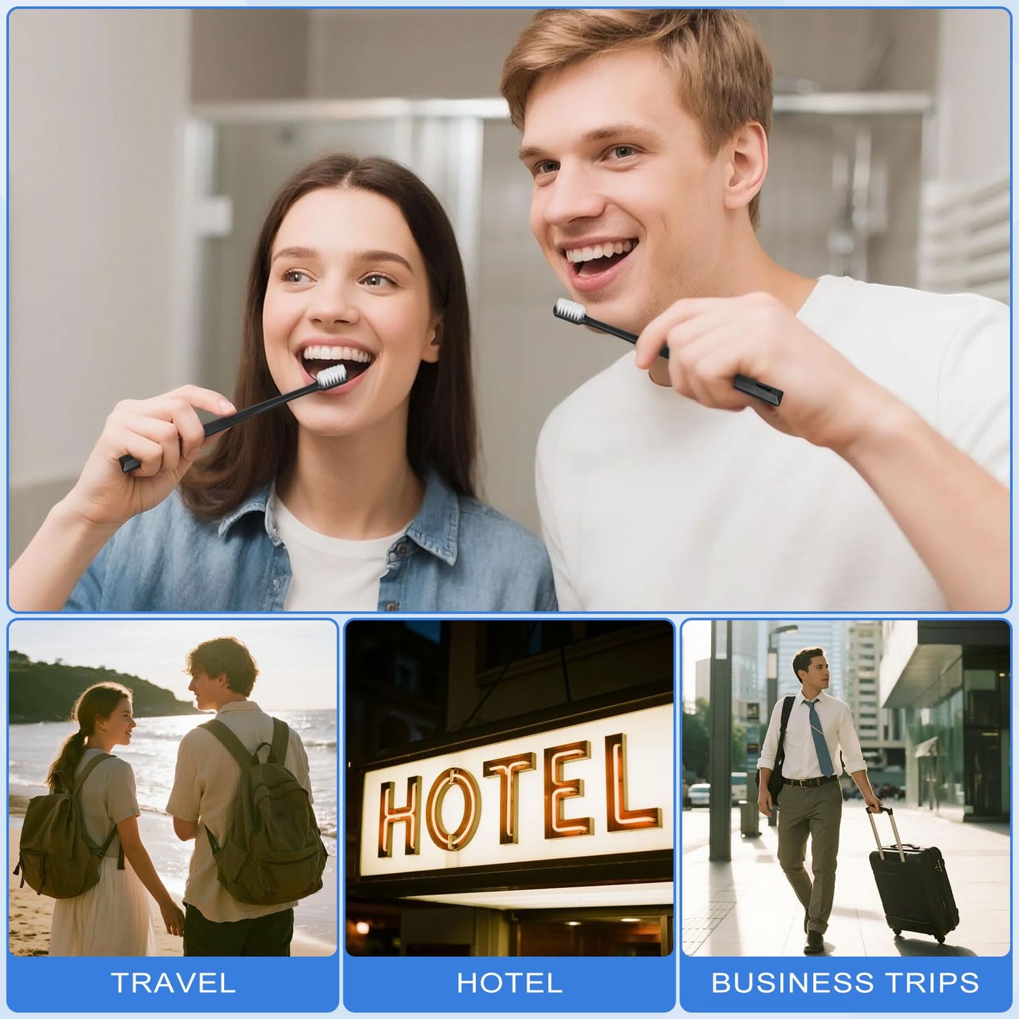 LLHQAMT Hygiene Kit, Personal Hygiene Kit with Individual Package, Bulk Hygiene Supplies are Suitable for Travel, Hotel, Camping, Household (12 Set)
